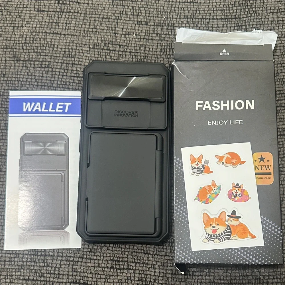 Black Discover Innovation Wallet Phone Case Google 10 pro xl